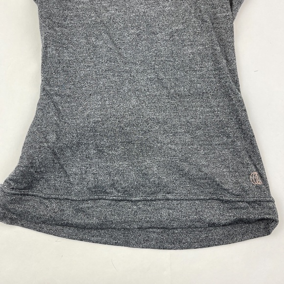 Tank Top Womens Gray Sleeveless Cross Back - Picture 5 of 9